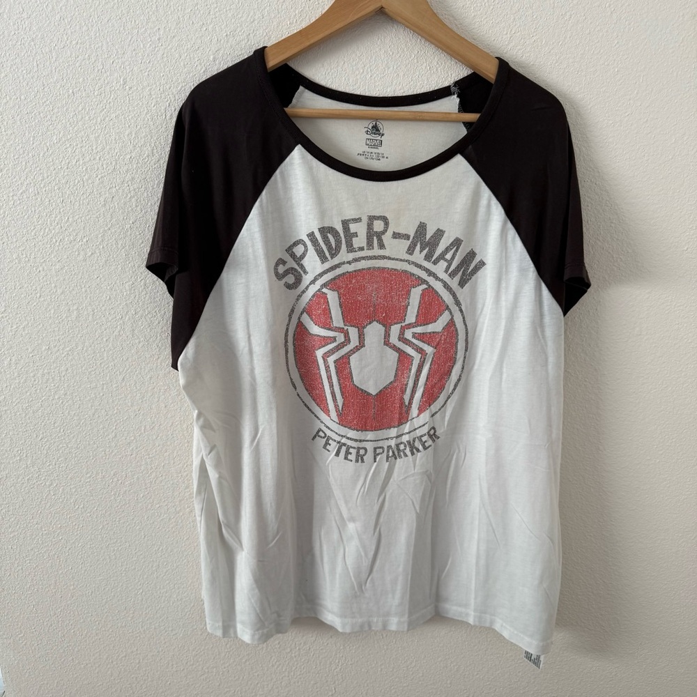 Spider-Man Graphic T-Shirt size 1X baseball tee style